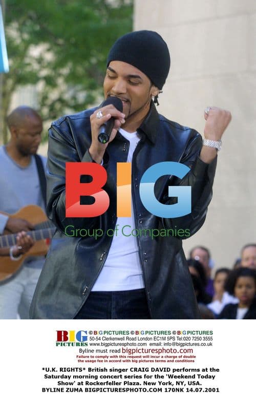 Craig David performs at 'Weekend Today' concert