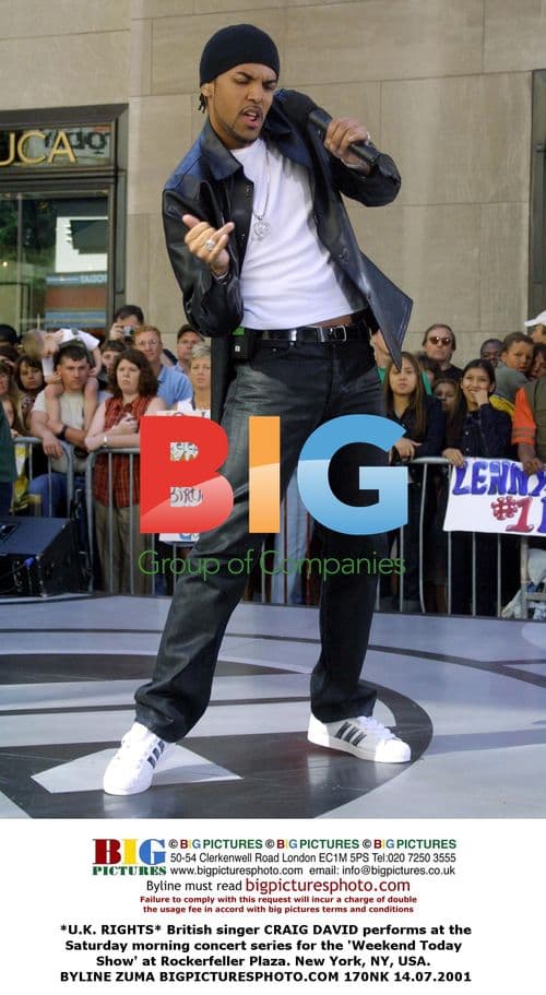 Craig David performs at 'Weekend Today Show'
