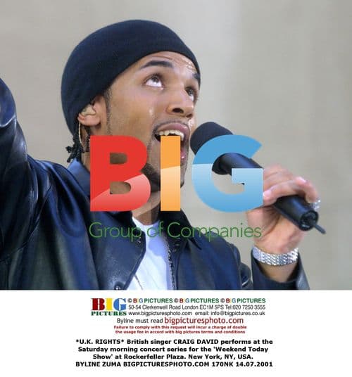 Craig David performs for Today Show