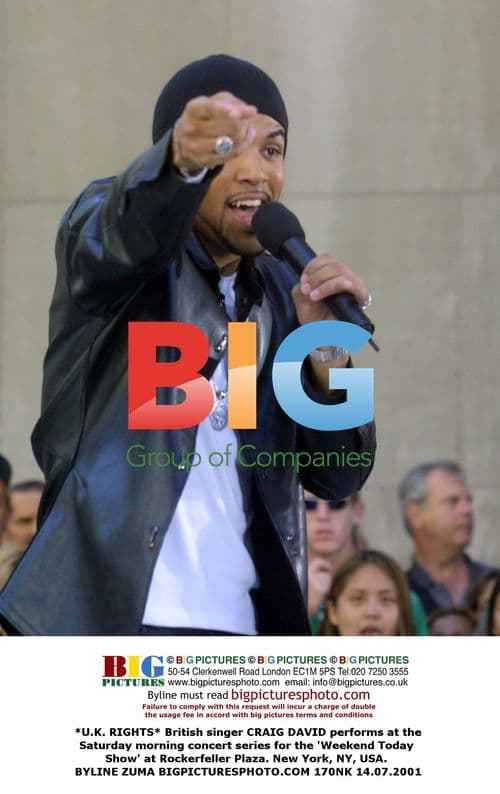 CRAIG DAVID performs at 'Weekend Today Show'