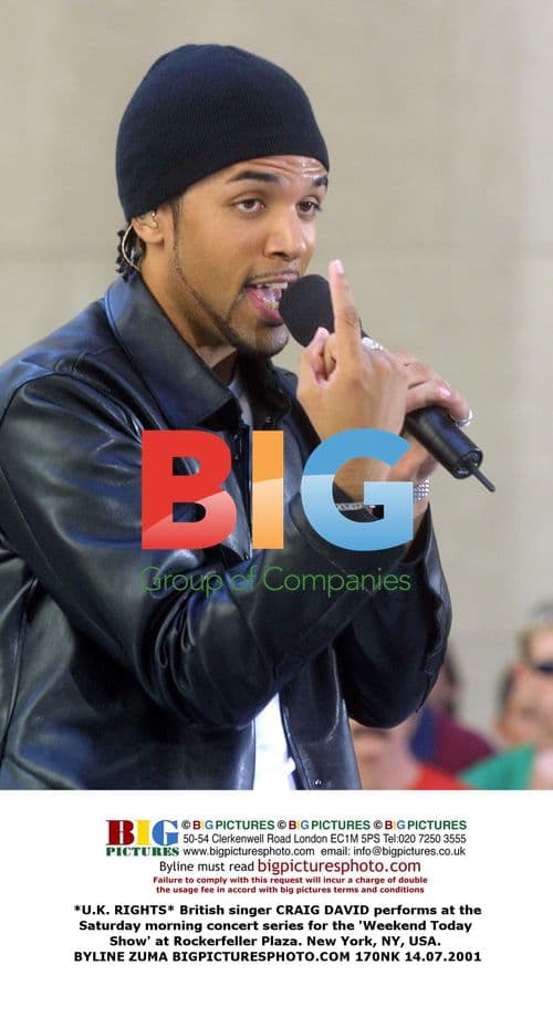 British Singer Craig David Performs in NYC