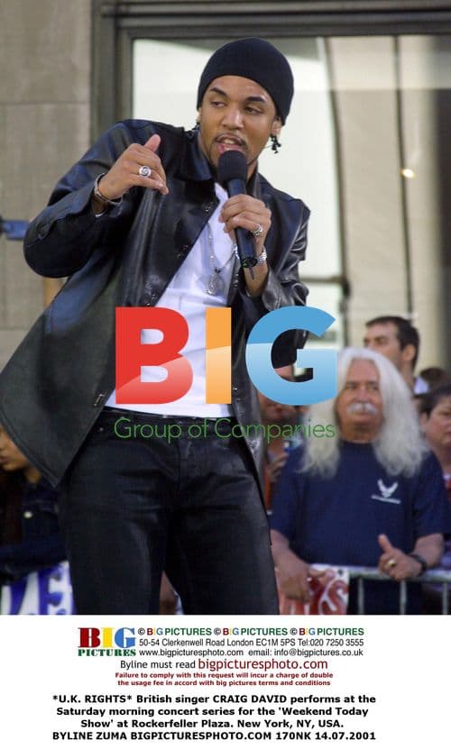 Craig David performs at Weekend Today Show