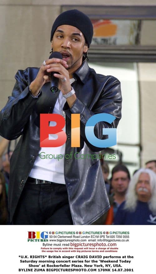 Craig David Performs at Weekend Today Show