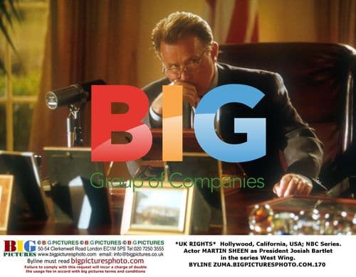 Martin Sheen as President Bartlet on The West Wing