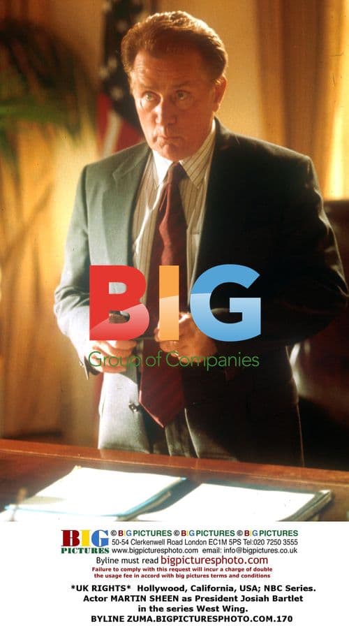 Martin Sheen as President Bartlet on West Wing