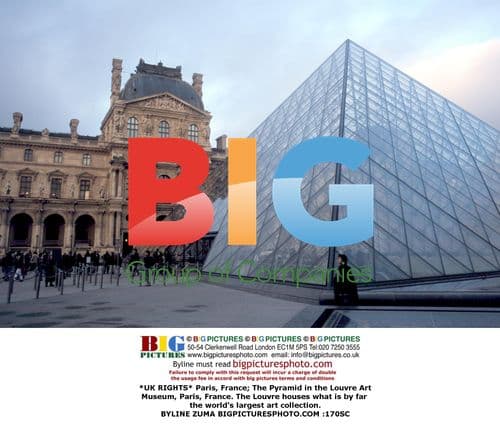 Louvre Pyramid in Paris, France