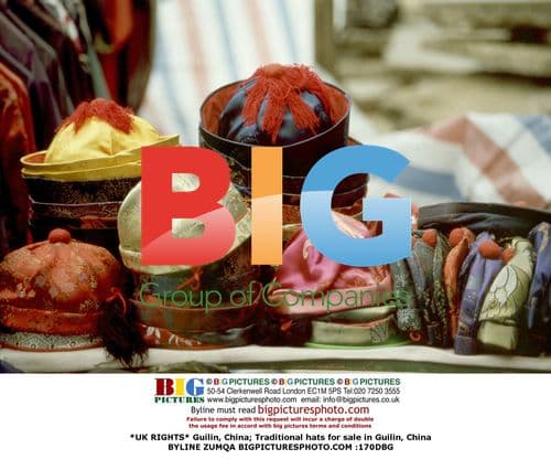 Traditional Hats for Sale in Guilin, China