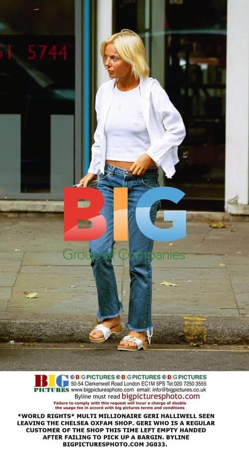 Geri Halliwell Leaves Chelsea Oxfam Shop
