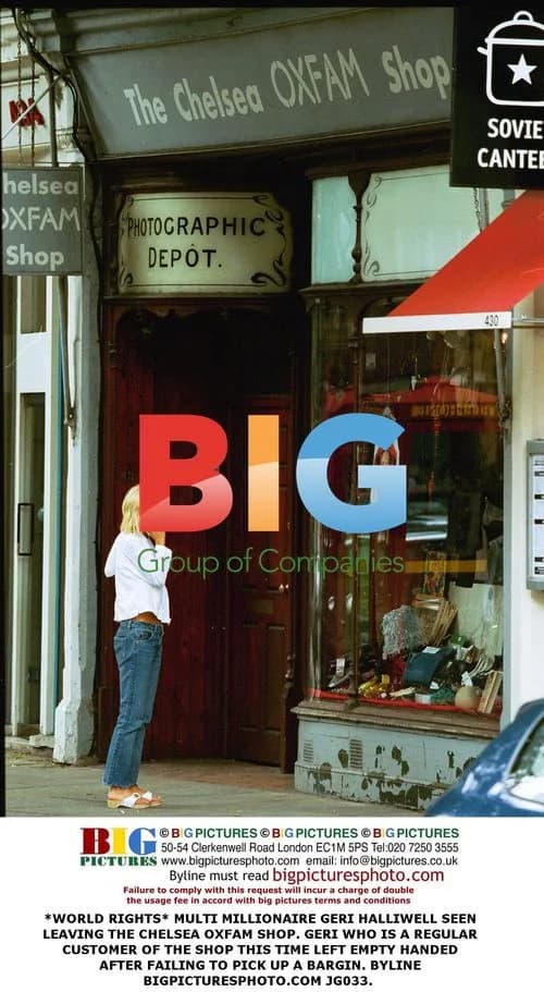 Geri Halliwell Leaves Chelsea Oxfam Shop