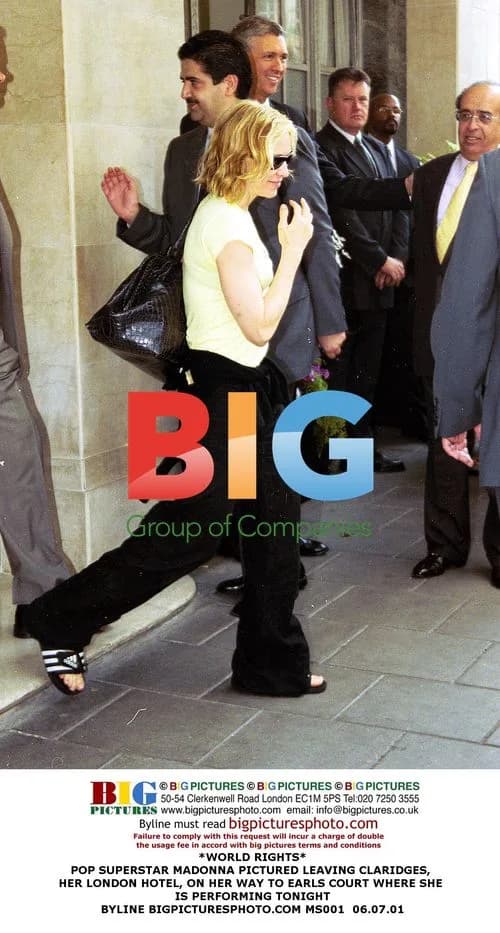 Madonna Leaving Claridges Hotel