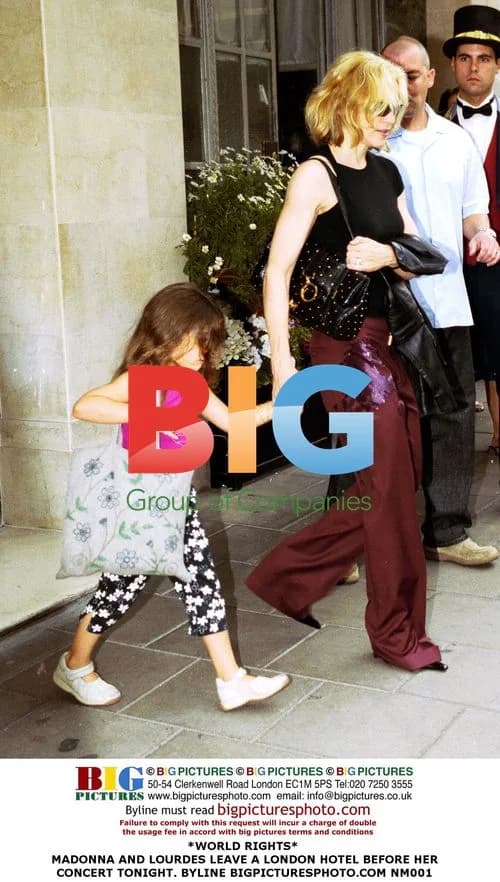 Madonna and Lourdes at London Hotel