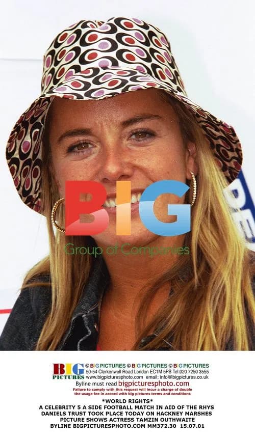 Tamzin Outhwaite at Charity Football Match