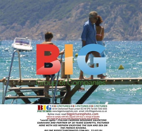 Valentino Garavani and Partner Relaxing on French Riviera