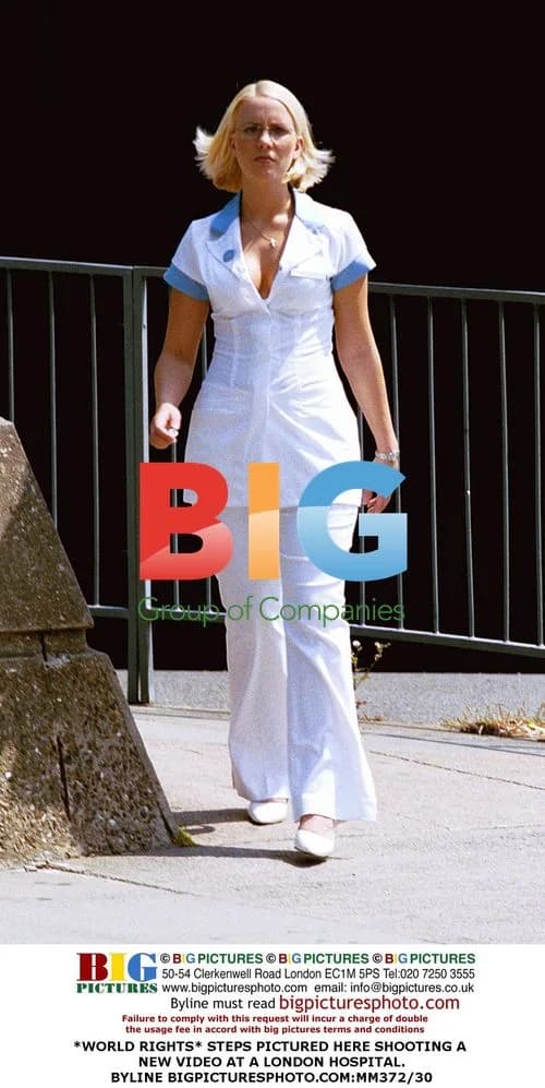 Pop Group Steps Filming at London Hospital
