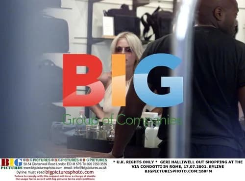 Geri Halliwell shopping in Rome