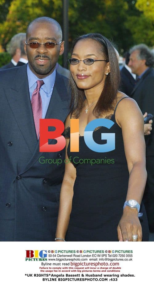 Angela Bassett & Husband in Shades