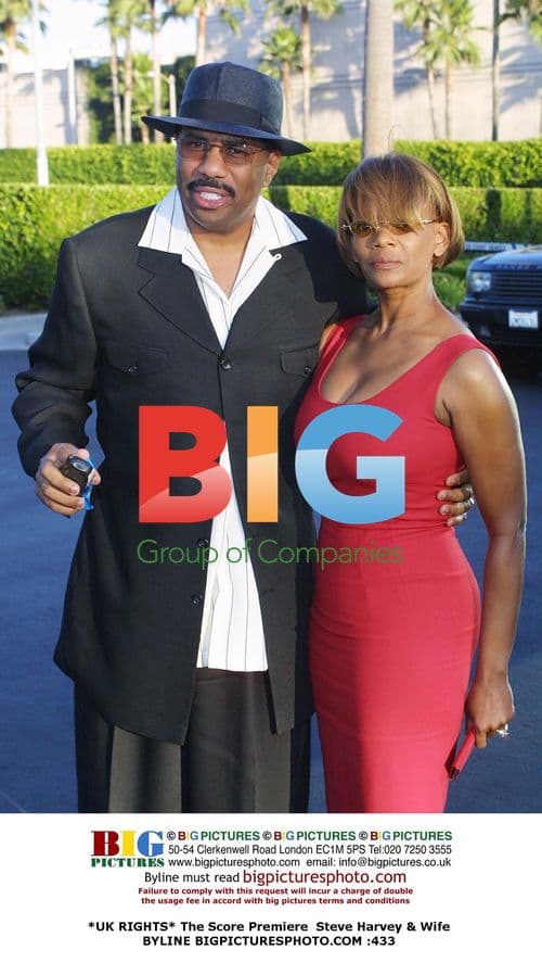Steve Harvey & Wife at The Score Premiere
