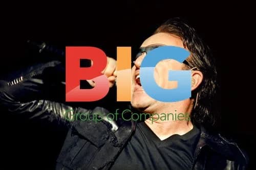 Bono of U2 Performing in Stockholm