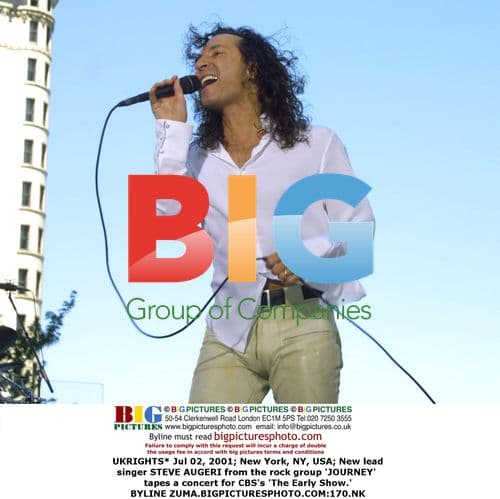 JOURNEY's Steve Augeri tapes for 'The Early Show'