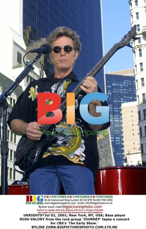 Journey's Ross Valory taping CBS's 'The Early Show'