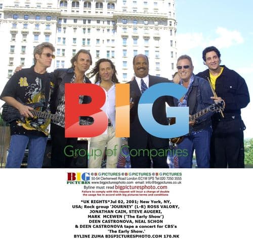 JOURNEY band members tape CBS 'The Early Show'