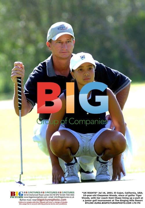 Cheyenne Woods, niece of Tiger Woods, at junior golf tournament