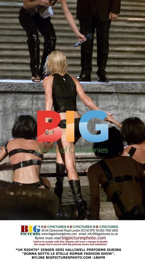 SINGER GERI HALLIWELL PERFORMS AT ROMAN FASHION SHOW