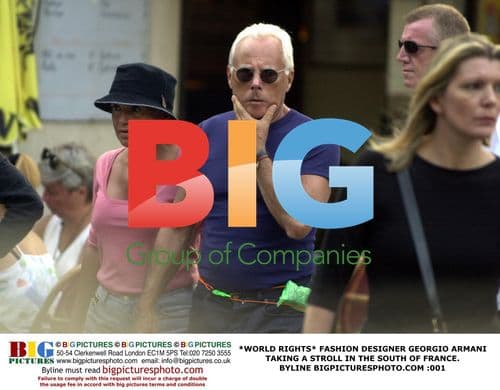 Georgio Armani Strolling in France