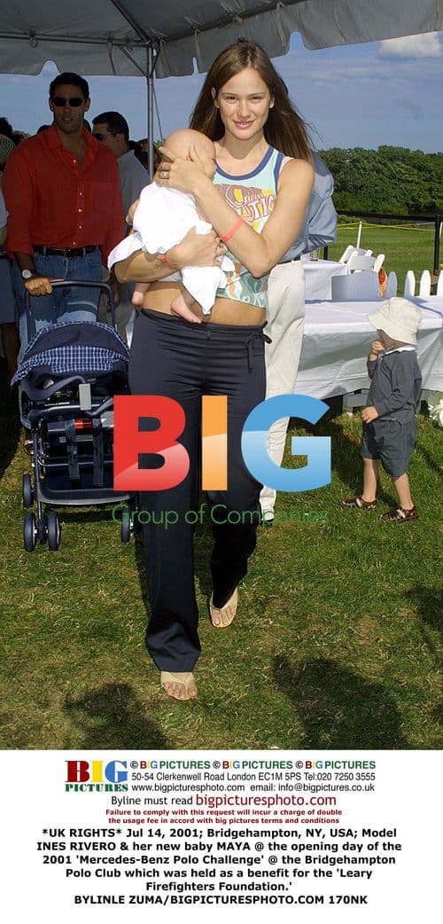 Ines Rivero & daughter Maya at Mercedes-Benz Polo Challenge