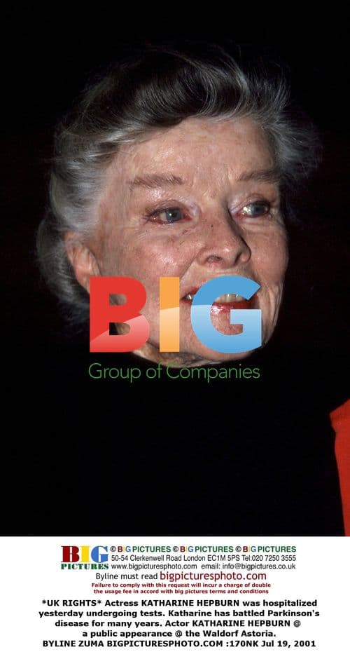 Katharine Hepburn hospitalized for tests