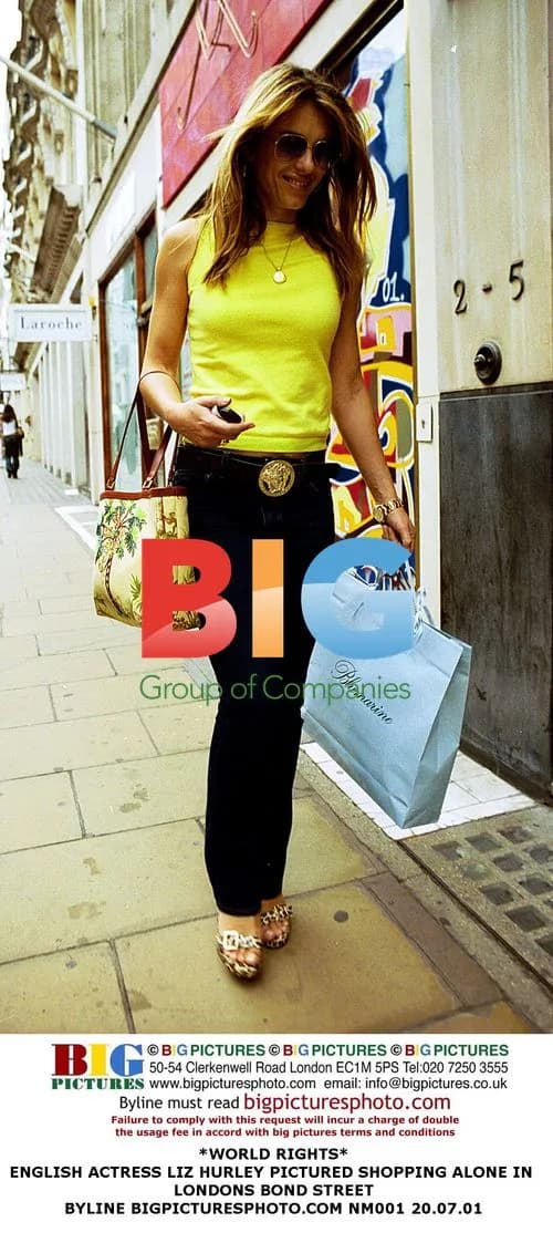 Liz Hurley Shopping in London
