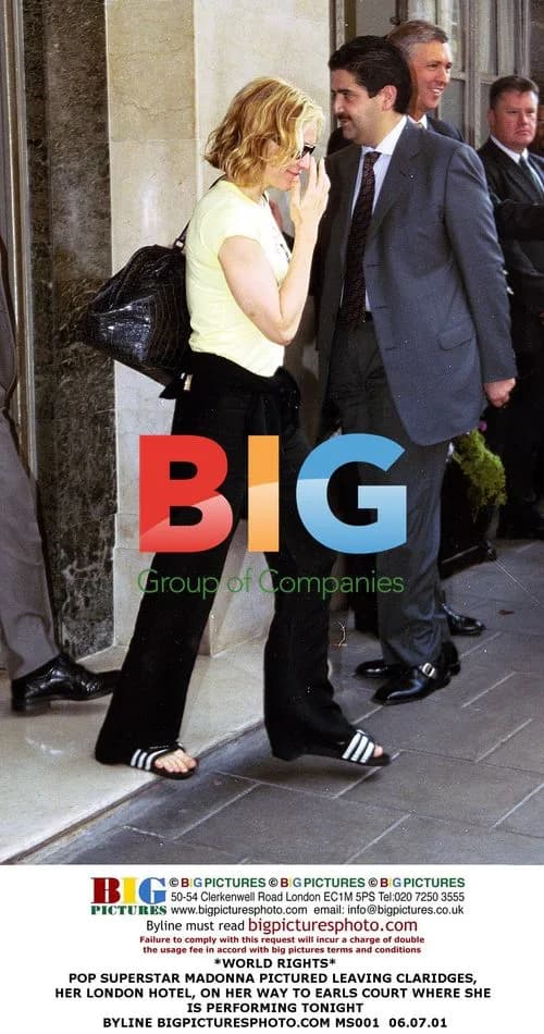 Madonna Leaving Her London Hotel