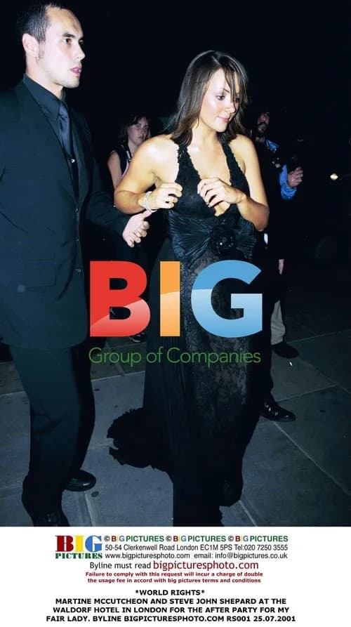 Martine McCutcheon and Steve John Shepard at My Fair Lady After Party