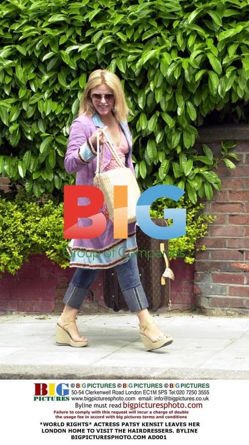 Patsy Kensit Visits Hairdresser in London