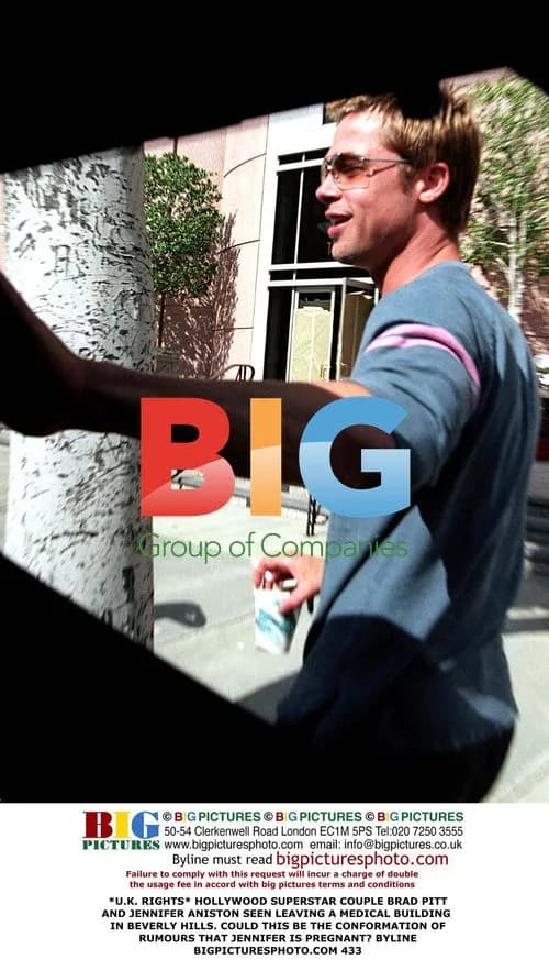 Brad Pitt and Jennifer Aniston Seen Leaving Medical Building