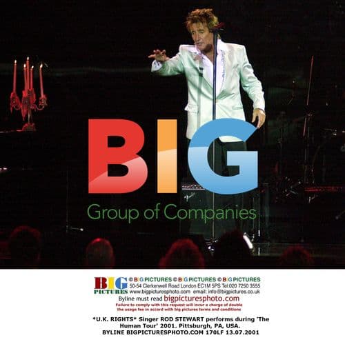 Rod Stewart Performs on 'The Human Tour' 2001