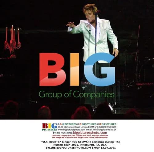 Rod Stewart Performs on 'The Human Tour' 2001