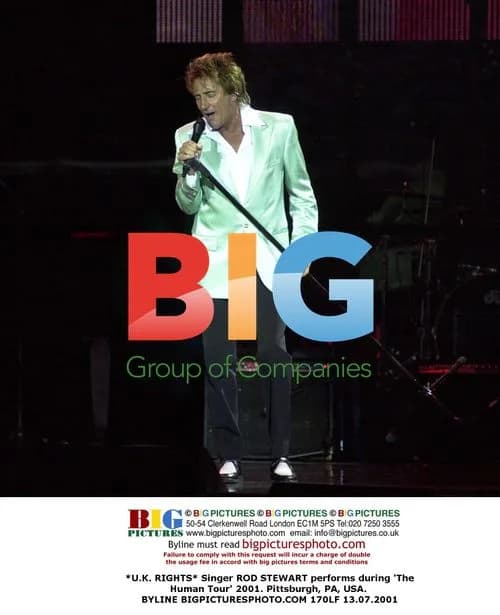 Rod Stewart Performs on 'The Human Tour' 2001