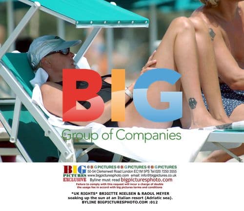 Brigitte Nielsen Relaxes in Italy