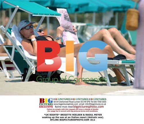 Brigitte Nielsen and Raoul Meyer at Italian resort