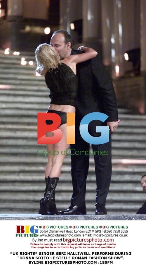 Geri Halliwell Performing at Roman Fashion Show