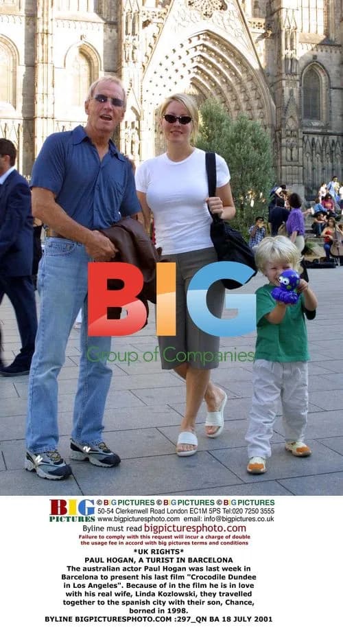 Paul Hogan and Family in Barcelona
