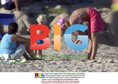 Valeria Mazza and family in Sardinia