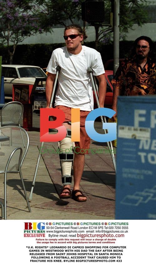 Leonardo DiCaprio Shopping After Hospital Visit