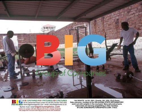 Inmates Weightlifting at Oklahoma State Reformatory