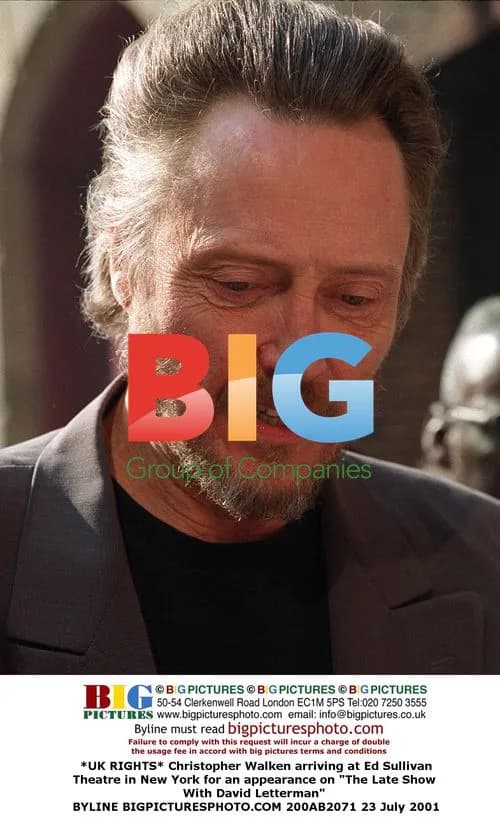 Christopher Walken Arriving for "The Late Show"