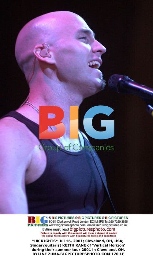Keith Kane of Vertical Horizon in Cleveland, 2001