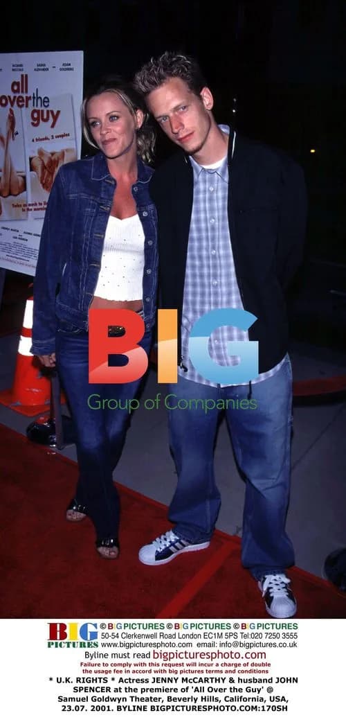 JENNY McCARTHY & JOHN SPENCER at 'All Over the Guy' premiere