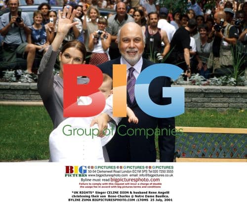 Celine Dion & husband christen son Rene-Charles