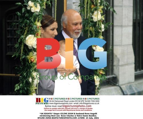 Celine Dion & Husband Christening Son